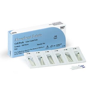 Dentsply Sirona Absorbent Paper Points, .04 Taper, #35 (Green), Sterile, Cell Pack, 180/Pk, 670190 thumbnail 9