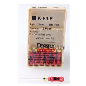 Dentsply Sirona Maillefer K-Files Stainless Steel, Size #06, 21mm, 6/Pk, Ref 671000 thumbnail 11