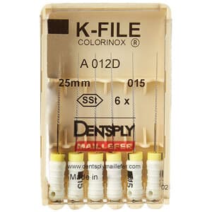 Dentsply Maillefer K-File #15, 25mm, Stainless Steel, Pack of 6, 671132 thumbnail 10