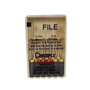 Dentsply Maillefer K-File #08 (Gray), 31mm, Stainless Steel, Pack of 6, #671160 thumbnail 9