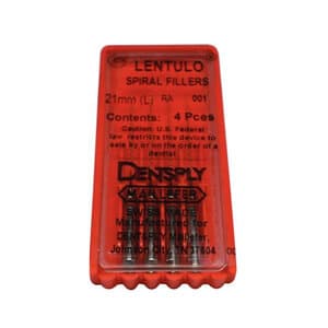 Dentsply Sirona Lentulo Spiral Filler, Size #1, 21 mm, Right Angle, Red, 4/Pkg, 671560 thumbnail 10