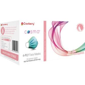 Cranberry Cosmo Procedure Face Mask, ASTM Level 3, 4-Ply, Earloop, Galactic Green, 50/Box, C2700GG thumbnail 19