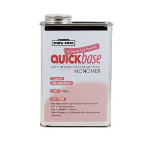 QuickBase Heat Cure Acrylic Liquid, 1 qt, Snow Rock USA thumbnail 2