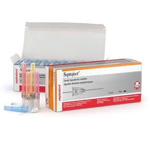 Septodont SeptoJect Dental Hypodermic Needles, 30 Gauge Extra Short, Purple Plastic Hub, 100/Bx, N1300 - SeptoJect 30ga X-Short Purple Plastic Hub (100) - Image 1