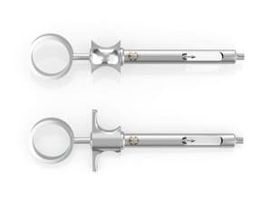 Septodont Eco Wingless Aspirating Syringe, Stainless Steel, Accepts 1.7/1.8 ml Cartridges - Eco Wingless Aspirating Syringe - Image 1