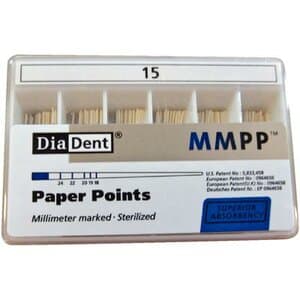 DiaDent Absorbent Paper Points #15, Non-Marked, .02 Taper, 200/Pkg, 201-603 thumbnail 2