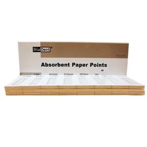 Diadent Absorbent Paper Points, X-Fine, Non-Marked, .02 Taper, Cell Pack, 200/Pk, 202-302 thumbnail 9