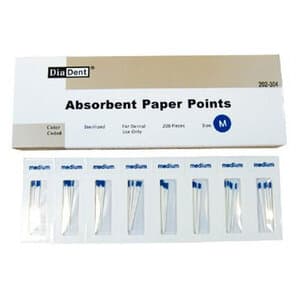 Diadent Paper Points, Accessory Sizes, Non-Marked, Medium, Cell Pack of 200, 202-304 thumbnail 9