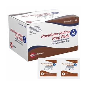 Dynarex Povidone-Iodine Prep Pads, 10%, Medium, 100/Box, 1108 thumbnail 9