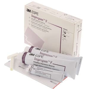 3M Impregum F Polyether Impression Material Double Pack, Medium Viscosity, Regular Set, 2 x 120 mL Base Tubes + 2 x 15 mL Catalyst Tubes + Mixing Pad, 31712 thumbnail 10