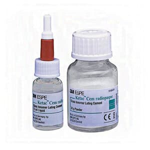 3M (Solventum) Ketac Cem Radiopaque Permanent Glass Ionomer Luting Cement Triple Pack, 3 x 33 g Powder / 3 x 12 ml Liquid, 37231 thumbnail 16