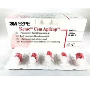 3M (Solventum) Ketac-Cem Aplicap Glass Ionomer Luting Cement Capsule Refill, 50/Bx, #56061 thumbnail 11