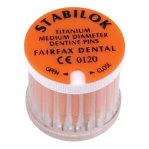 Stabilok Titanium Dentin Pins Standard Kit, .027" Orange, 20 Pins + 1 Drill, Ref 15899 thumbnail 6