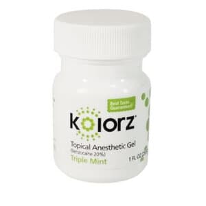 Kolorz Topical Anesthetic Gel, 20% Benzocaine, Triple Mint, 1 oz Jar, 755101 thumbnail 8