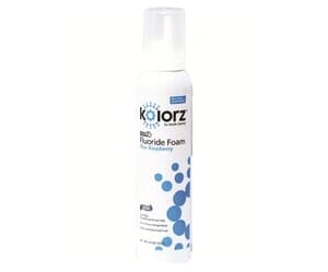 Kolorz Sixty-Second Fluoride Foam, Blue Raspberry, 1.23% APF, 4.4 oz Can, 766204 thumbnail 7