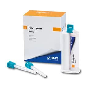Honigum Automix Heavy Body VPS Impression Material, Regular Set, 4 x 50 ml Cartridges with 12 Automix Tips, Blue, 999766 thumbnail 7