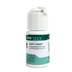 Gingi-Pak Max Soft-Twist Retraction Cord, Size 1 Thin, Epinephrine-Impregnated, 108 in. - GINGI-PAK MAX CORD #1 THIN W/EPINEPHRINE (108) - Image 1