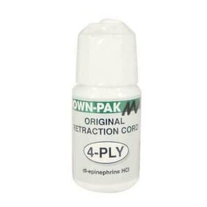Gingi-Pak Crown-Pak 4-Ply Retraction Cord, Impregnated with dl-Epinephrine HCl, 108 in, Each - GINGI PAK MAX RETRACTION CORD W/ EPI 4-PLY - Image 1
