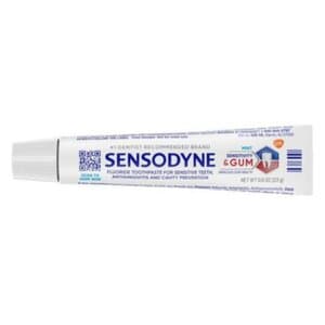 Sensodyne Sensitivity & Gum Toothpaste, Mint, 0.8 oz Tubes, 50/Case - Sensodyne® Sensitivity &amp; Gum Toothpaste, Mint, 0.8 oz., 50 cartonless tubes/cs. - Image 1