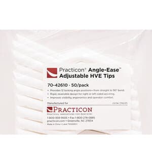 Practicon Angle-Ease Adjustable HVE Tips, White, 12 Locking Positions, 50/Bag, 7042610 thumbnail 11