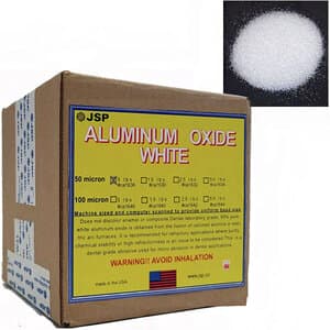 Graystar White Aluminum Oxide Abrasive, 50 Microns (240 Grit), 55 lb - WHITE ALUMINUM OXIDE 55LBS 50 MICRONS 240 GRIT - Image 1