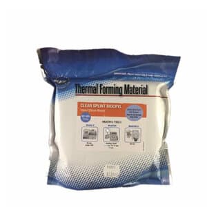 Great Lakes Splint Biocryl Vacuum-Forming Splint Material, Clear, 1mm x 125mm Square, Pack of 25 thumbnail 3