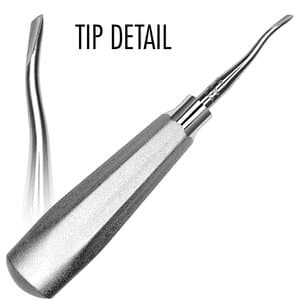 Hu-Friedy Serrated 77R Elevator, #510 Large Tapered Hexagon Handle, E77R thumbnail 10