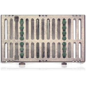 Hu-Friedy IMS Signature Series Double-Decker Cassette, 14-Instrument, Two-Tier, Green, 1/Pk, IM9149 thumbnail 6