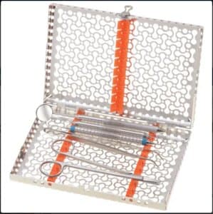 Hu-Friedy IMS Infinity Series Oral Surgery Cassette, Red, Stainless Steel, 8" x 14.5" x 1.25", IMNOS1 thumbnail 5