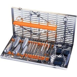 Hu-Friedy IMS Signature Series Oral Surgery Cassette, Orange, Stainless Steel, 8" x 14.5" x 1.25", IMOS3 thumbnail 6