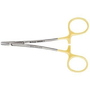 Hu-Friedy Halsey Smooth Perma Sharp® Needle Holder, 13 cm/5", Tungsten Carbide, Gold Plated, 1 Each thumbnail 5