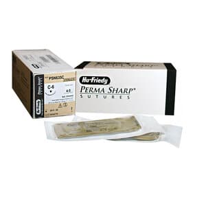 Hu-Friedy Perma Sharp Chromic Gut Suture, 4-0, 27", C-6 Reverse Cutting 3/8 Circle Needle, 12/Box, PSN635C thumbnail 10