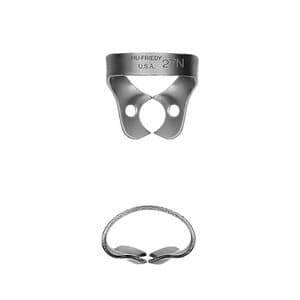Hu-Friedy Satin Steel Rubber Dam Clamp, #27N, Wingless, Premolars, 1/Pk, RDCM27N thumbnail 6