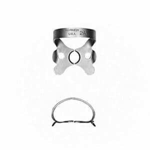 Hu-Friedy Satin Steel Rubber Dam Clamp, #2A, Winged, Larger Premolars, 1/Pk, RDCM2A thumbnail 7