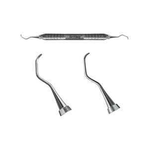 Hu-Friedy Columbia 4R/4L Universal Curette, Double-Ended, Posterior, #6 Satin Steel Handle, SC4R/4L6 thumbnail 11