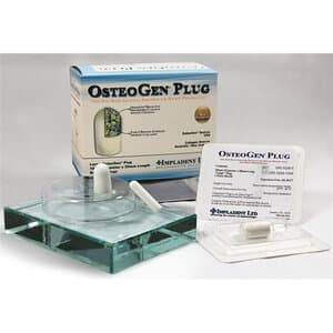 OsteoGen Plug One-Step Bone Grafting Slim, 6mm x 25mm, 5/Box - OsteoGen 6mm x 25mm Slim Bone Grafting Plugs, 5/Box - Image 1