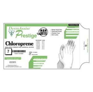 DermAssist Prestige Polychloroprene Sterile Surgical Gloves, Powder-Free, Textured, Size 7, Cream, 25 Pairs/Box, 134700 thumbnail 3