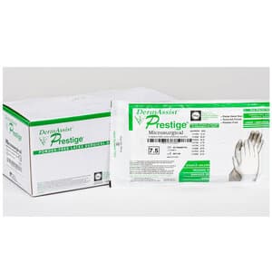DermAssist® Prestige® DHD Latex Surgical Gloves, Sterile, Powder-Free, Fitted Size 7.5, Natural, 50 Pairs/Box thumbnail 2