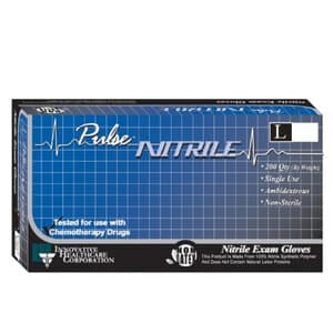 Pulse Nitrile Powder-Free Exam Gloves, Large, Dark Lavender Blue, Textured, Non-Sterile, 200/Box, 177302 thumbnail 5