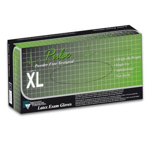 Pulse™ Latex Exam Gloves, Powder Free, Textured, Non-Sterile, Extra Large, White, 100/Box, 10 Boxes/Case thumbnail 4