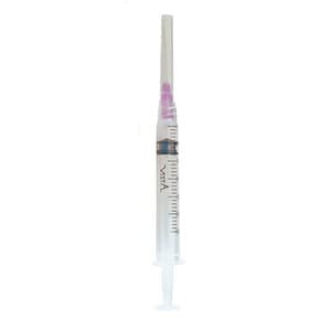 Vista Apex Appli-Vac Pre-Tipped Syringe, 3cc, 30 Ga, Purple, Luer Lock, 100/Box, 316139 thumbnail 5