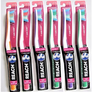 Reach TotalCare Adult Soft Compact Toothbrush, 6-Pack, #9223 - REACH TOTALCARE ADULT SOFT COMPACT TB PK6 #9223 - Image 1