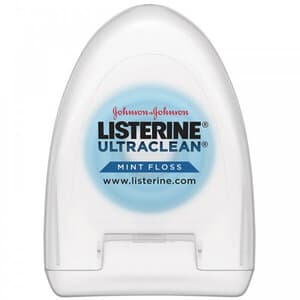 Listerine UltraClean Mint Dental Floss, Micro-Grooves Technology, 5 yd, 72/Case, 523521800 thumbnail 4