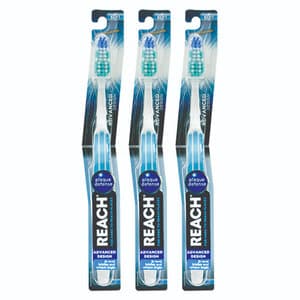 REACH Advanced Design Adult Toothbrush, Soft, Box/12 - REACH Advanced Design Toothbrushes - Image 1