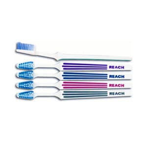 REACH Advanced Design Toothbrush, Adult Soft Compact, Raised Rubber Handle, 72/Pk, 507219-72 thumbnail 2