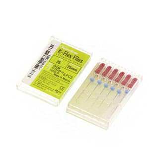 Kerr K-Flex Files, Stainless Steel, Size #25, 25mm, Red, 6/Pack, 15138 thumbnail 16