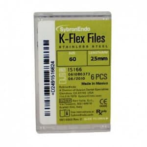 Kerr K-Flex Endodontic Files, #60, 25 mm, Blue, Stainless Steel, 6/Pack, 15166 thumbnail 13