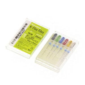 Kerr K-Flex Endodontic Files, Stainless Steel, 25mm, Assorted Sizes #15-40, 6/Pack, 821-4025 thumbnail 12