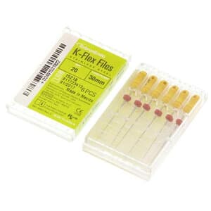 Kerr K-Flex Endodontic Files, #20 (Yellow), 30mm, Stainless Steel, 6/Box, 15218 thumbnail 11