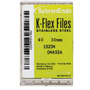 Kerr K-Flex Files, #40 (Black), 30mm, Stainless Steel, 6/Pack, 15234 thumbnail 8